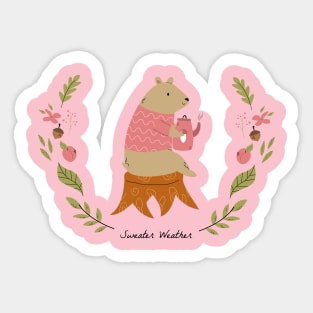 Sweater weather Sticker